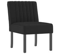 Fauteuil sans accoudoirs noir velours
