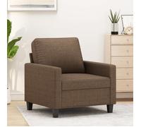 vidaXL Fauteuil Marron 60 cm Tissu