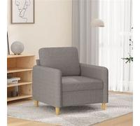 vidaXL Fauteuil Taupe 60 cm Tissu Taupe G