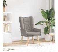 Fauteuil relaxant vidaXL en tissu taupe
