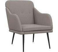 vidaXL Fauteuil Taupe 63x76x80 cm Tissu Taupe G