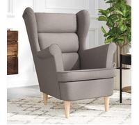 vidaXL Fauteuil taupe 74x84x100 cm tissu