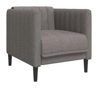 vidaXL Fauteuil Chaise de relaxation tissu372600 avec accoudoirs et dossier Tissu taupe