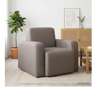 vidaXL Fauteuil Taupe Tissu 42042422