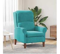 vidaXL Fauteuil Turquoise Turquoise Tissu Standard Ergonomique