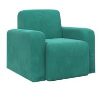 vidaXL Fauteuil Turquoise Velours (V), Fauteuil en Velours Moderne, Assise Chic pour Salon, Chambre, Coussin Confortable, Design stylé