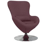 vidaXL Fauteuil œuf Pourpre 63 x 73 x 90 cm Tissu, Fauteuil Oeuf Moderne pour Salon, Design Contemporain, Confort Ergonomique, Luxe pour Détente