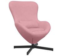 vidaXL Fauteuil œuf Rose 63 x 73 x 90 cm Velours | C'est fait pour que tu sois bien installé, La base noire mate avec le rose flashy, ça en jette,