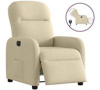 vidaXL Fauteuil inclinable électrique 3302960 – Tissu crème