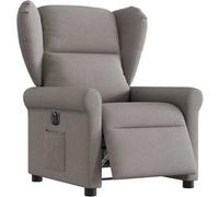 vidaXL Fauteuil inclinable électrique Taupe Tissu