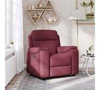 vidaXL Fauteuil inclinable 4015683 Tissu Rouge Bordeaux