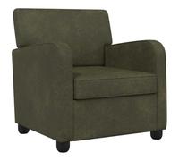 vidaXL Fauteuil Vert armée Simili Daim