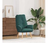 vidaXL fauteuil Vert foncé 69 x 74 x 93 cm Tissu et Contreplaqué 42001855
