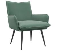 vidaXL Fauteuil Vert Mer Velours