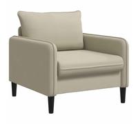 vidaXL Fauteuil XL Sable Velours