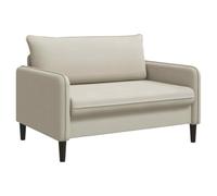 vidaXL Fauteuil XXL Beige Velours