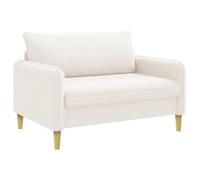 vidaXL Fauteuil XXL Crème Bouclé