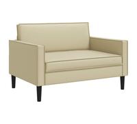 vidaXL Fauteuil XXL Crème Simili Cuir