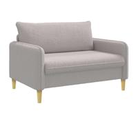 vidaXL Fauteuil XXL Gris Clair Bouclé