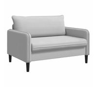 vidaXL Fauteuil XXL Gris Clair Velours