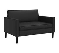 vidaXL Fauteuil XXL Noir Simili Cuir