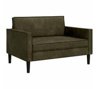 vidaXL Fauteuil XXL Vert armée Simili Daim