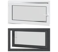 vidaXL Fenêtre de cave RISOR 110 x 60 cm PVC et verre, anthracite