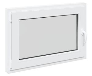 vidaXL Fenêtre de cave RISOR 90 x 70 cm en PVC et verre, blanche