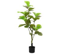 vidaXL Plante artificielle Ficus 125 cm – 30 feuilles – Vert