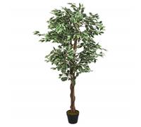 vidaXL Ficus artificiel 378 feuilles 80 cm vert