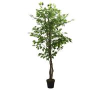 vidaXL Arbre artificiel Ficus 630 feuilles 120 cm avec pot Vert