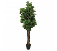 vidaXL Ficus lyrata artificiel 180 feuilles 150 cm vert 359013