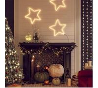 vidaXL Figure de renne de Noël avec 72 LED Blanc chaud 57x55x4,5 cm 343296