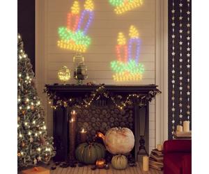 vidaXL Figurine Bougie Noël 144 LED
