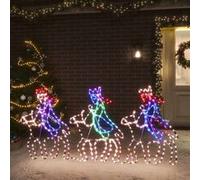 Figurine de Noël de Trois Mages avec 504 LED Décoration de Noël Ornement de Vacances Décoration de Fête Salle de 343286