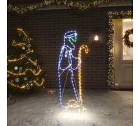 vidaXL Figurine de Noël LED Berger et agneau 168 LED 102,5x35 cm