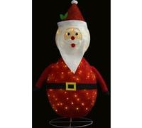 vidaXL Figurine de Père Noël à LED Tissu 120 cm