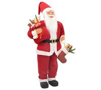 vidaXL Figurine de Père Noël Rouge 110 cm Polyester