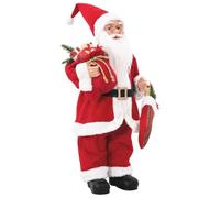 vidaXL Figurine de Père Noël Rouge 46 cm Polyester