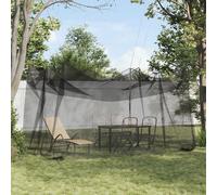 vidaXL Filet Anti-Moustiques de Jardin 156 Maille Noir 3 x 4,5 x 2,5 m