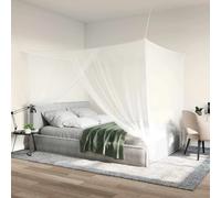 vidaXL Filet anti-moustiques pour lit 156 mailles 3 pcs Blanc