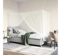 vidaXL Filet anti-moustiques pour lit 156 mailles 3 pcs Blanc