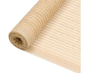 vidaXL Filet Brise-Vue Beige 1x25 m PEHD 150 g/m²
