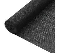 vidaXL Filet brise-vue 1,8x25 m - Noir