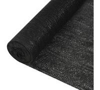 vidaXL Filet Brise-vue Filet d'Ombrage Filet d'Intimité Pare-vue de Jardin Terrasse Balcon Extérieur Perméable au Vent Noir 1,2x10 m PEHD 195 g/m² Noir G
