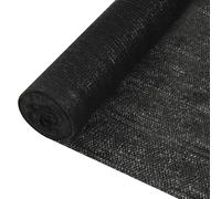 vidaXL Filet brise-vue Noir - 1,5x50 m