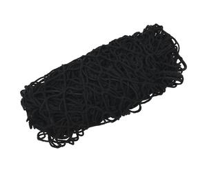 vidaXL Filet de remorque avec corde en caoutchouc noir 6x3 m PP