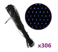 Vidaxl Filet Lumineux Bleu De No?L 3x3 M 306 Led Int¿¿Rieur/Ext¿¿Rieur