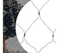 vidaXL Filet lumineux bleu 4x4 m