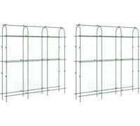 vidaXL Filets pour plantes 2 pcs. Cadre en U en acier